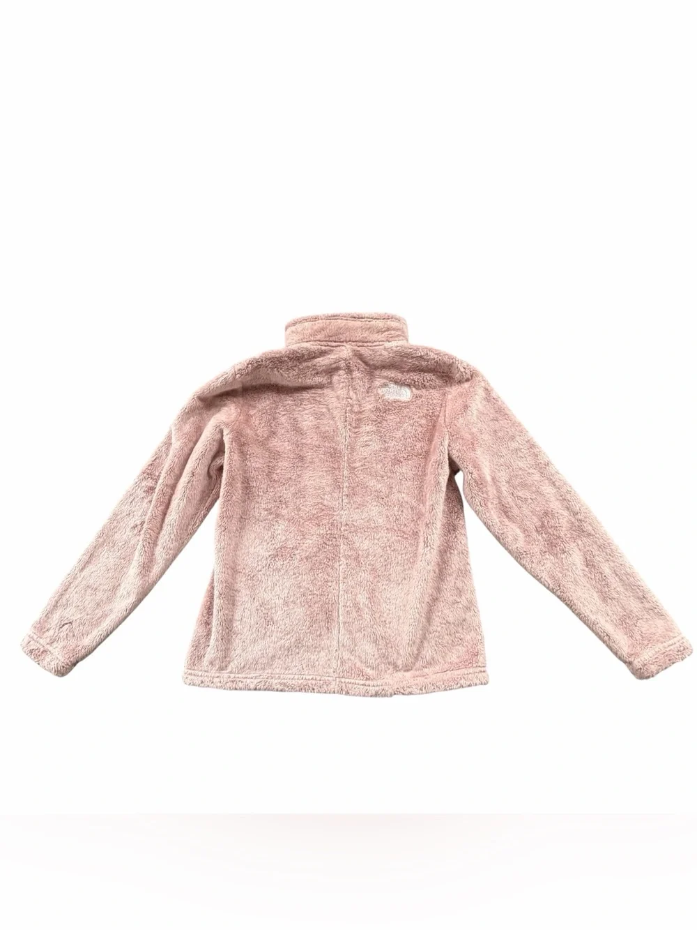 The North Face Girls XL 14/16 Pink Fuzzy Full Zip Fleece Jacket Sherpa Soft Cozy